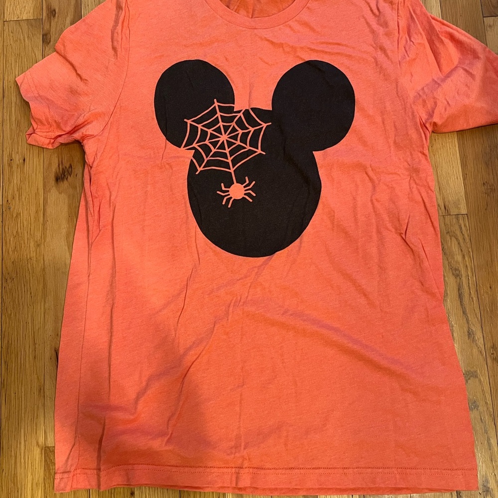 Bella Canvas Adult Orange Tee with Spider Graphic
